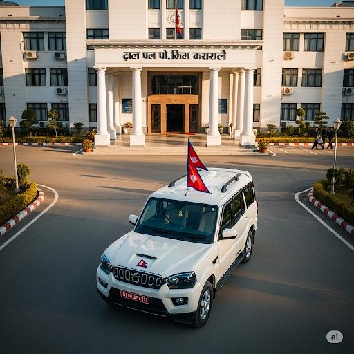 सिंहदरबारबाटै हरायो श्रम मन्त्रालयको गाडि